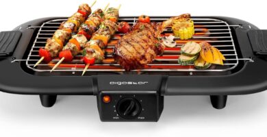 Aigostar Barbacoa electrica portatil, 2000 W, resitencia extraíble parrillagrillelectrica.com