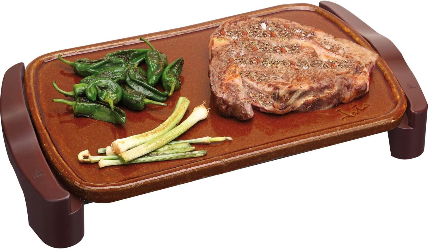 Jata GR559 Plancha de Asar Eléctrica de Terracota, 1600 W parrillagrillelectrica.com