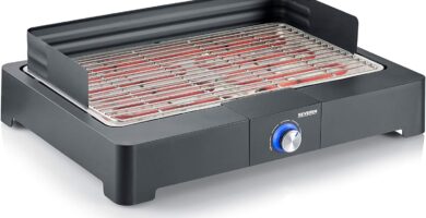 SEVERIN - Barbacoa eléctrica sobremesa, BBQ pequeña con arranque rápido parrillagrillelectrica.com