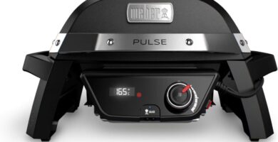 Weber Pulse 1000 Parrilla Mesa Eléctrico 1800W Negro - Barbacoa parrillagrillelectrica.com