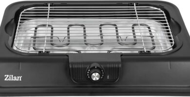 Zilan, Parrilla Eléctrica de Barbacoa, Ajuste de Temperatura Suave parrillagrillelectrica.com